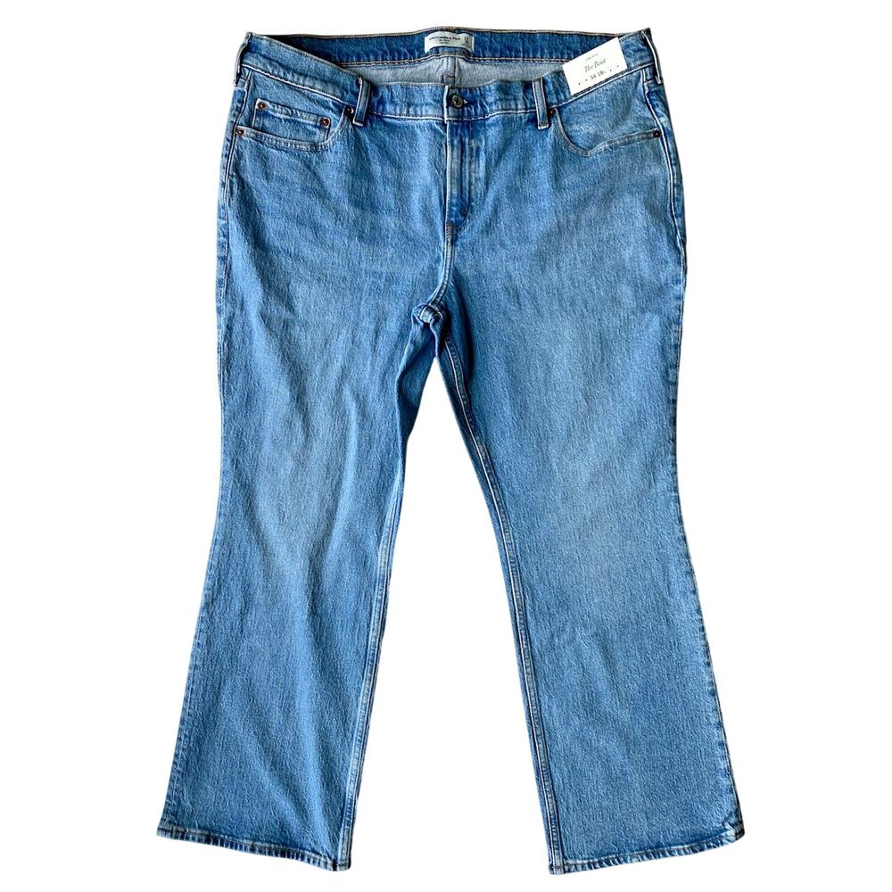 Abercrombie & Fitch Jeans Womens Size 18S Low Rise Boot Cut Denim Western Pants